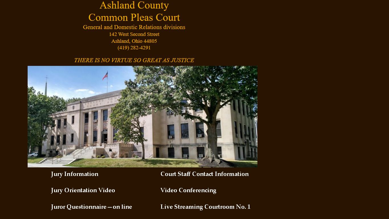 Ashland County Common Pleas Court